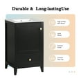 thumbnail image 6 of GDF Studio 20" Bathroom Vanity with Sink, Soft Closing Door, Storage Rack and Drawer, MDF Cabinet, Black, 6 of 9