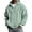 Mint Green, variant on Corduroy Full Zip-Up Ribbed Hoodies for Men Long Sleeve Solid Color Casual Sweatshirt Fall winter Outerwear