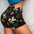 thumbnail image 4 of Fotbe Bees Seamless Shorts, Womens Workout Shorts High Waist Stretch Booty Short for Gym/Yoga/Running/Biking-Small, 4 of 9