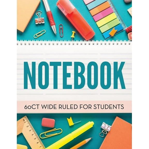 Notebook 60Ct Wide Ruled For Students, (Paperback)