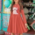 thumbnail image 2 of DISNIMO Axolotl Dress for Girls School Dresses for Girls 13-14 Years Old Kids Midi Dress Girls Long Sleeve Beach Dress Kids Clothes Dresses for Children Skater Dress Girl Midi Dress Fall Swing Dress, 2 of 7