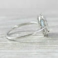 thumbnail image 3 of Dreamofdazzles Jewels 2.00 Ctw Emerald Cut Aquamarine Diamond Wedding Anniversary Engagement Band Ring 14K White Gold Plated 925 Sterling Silver 925 Sterling Silver -10, 3 of 5