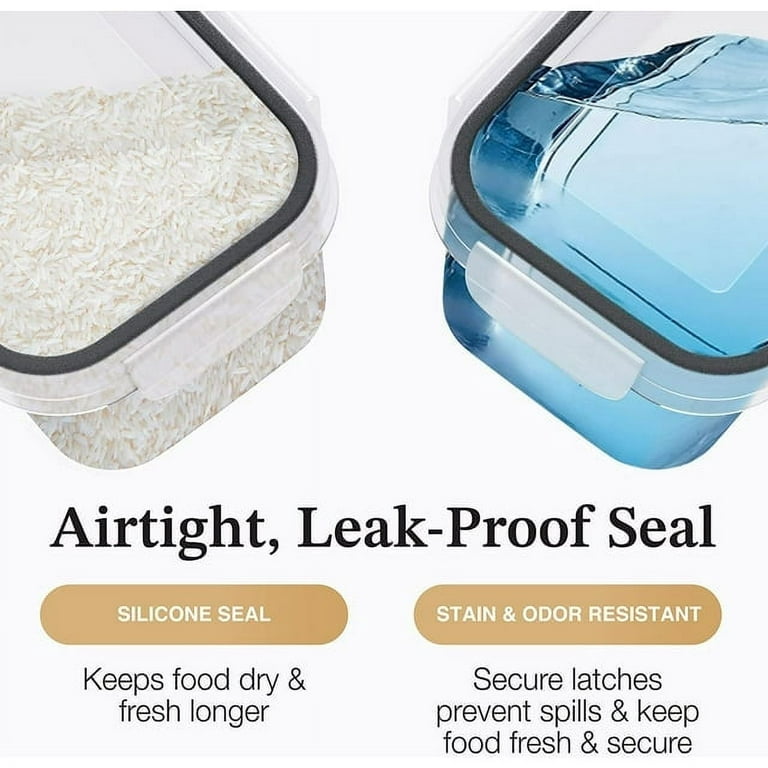 Airtight Food Storage Leak Proof Containers with Lids Large Size 2.8L Set  of 40