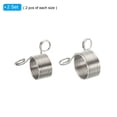 thumbnail image 3 of Anillo de tensión de hilo de metal ajustable para dedos Uxcell, 2 juegos, plateado, 3 of 6