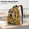 thumbnail image 7 of DISNIMO 17-Inch School Backpack for Kids Girls Boys Highland Cattle Sunflower Printed Lightweight Bookbags with Adjustable Strap for Elementary High School Laptop Bags Travel Daypack, 7 of 7