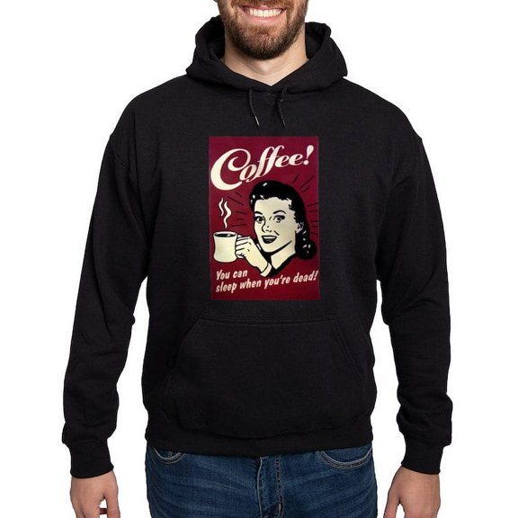 CafePress - COFFEE Sleep When You're Dead Hoodie - Pullover Hoodie, Classic, Comfortable Hooded Sweatshirt