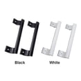 thumbnail image 4 of 2Pcs/Set Sliding Door Handles Easy Install Garage Barn Modern Kitchen Aluminum Showcase Dr (White), 4 of 5