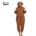 thumbnail image 1 of Mono marrón de perro de peluche Kigurumi para mujer, pijama cómodo para hombre, disfraz de fiesta para el hogar, Cosplay de Anime, mono, regalo de cumpleaños, 1 of 4