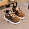 thumbnail image 1 of Botas Niños Niños Zapatos Casuales Zapatos Acogedores de Invierno para Niños Niñas (24) Marrón DQrwqpou Tenis De Mujer Tenis De Hombre, 1 of 8