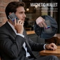 thumbnail image 7 of JEEHOOD Case For Samsung Galaxy A24 4G, RFID Blocking, PU Leather,Compatible With MagSafe Detachable 2 In 1 Wallet With Built-in Push Card Holder,Kickstand Magnetic Protective Cover,Black, 7 of 7