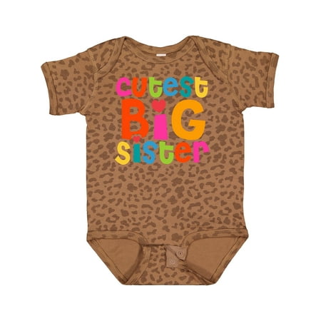 

Inktastic Cutest Big Sister Gift Baby Girl Bodysuit