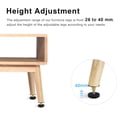 thumbnail image 5 of Patas Regulables Para Muebles, 4 Piezas 27–40 mm Patas Regulables, Patas Muebles, Atornillado o Autoadhesivo, Mesas, Armarios y Patas de Sofás, 5 of 5