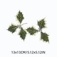 thumbnail image 2 of 10 Pcs Artificial Holly Berries, 5.12 inch Faux Berries Holly Leaves, Fake Berries with Green Leaves Christmas Tree Wreath Decor and Gift Box Warp, 2 of 7