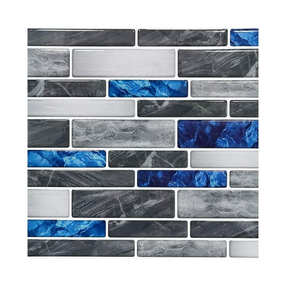 Clearance! Fenull 1Set 10Pc Self Adhesive Tile 3D Sticker Kitchen Bathroom Wall Sticker Decoration, Sticker Clearance Sale, 1 Set of 10 Pcs Wall Stickers