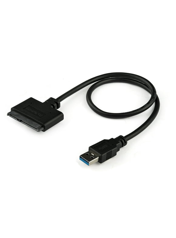 StarTech.com SATA to USB Cable - USB 3.0 to 2.5 SATA III Hard Drive Adapter - External Converter for SSD/HDD Data Transfer