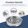 thumbnail image 4 of Communion Ware Stainless Steel Communion Ware Holy Wine Serving Tray With 40 Cups - (Mirror/Silver), 4 of 7