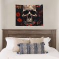 thumbnail image 4 of Picia Vintage Butterfly Flower Skull Pattern Tapestry-Tapestries for Bedroom Living Room Dorm(29x37"), 4 of 8