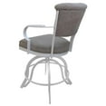 thumbnail image 2 of Miami Counter 26" Metal Bar Stool Wood Arm - A Base - Portwood Ash - White, 2 of 2