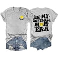 thumbnail image 2 of WILLBEST T-Shirt en Coton pour Femmes T-Shirt Décontracté Imprimé Col Rond Couleur Unie Manches Courtes 3800, 2 of 4