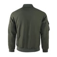 thumbnail image 2 of LEDUNTINO Men's Bomber Jacket, Lightweight Casual Spring Fall Windbreaker, Multi-Pocket Cargo Jacket, 2 of 7
