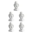 thumbnail image 2 of Maytalsory Resin White Angel Statue Elegant Desktop Decor Collection Window Props for Christmas holding face 5Set, 2 of 6