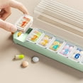 thumbnail image 2 of Portable 7 Day Storage Box With Partitioned Compartments For Daily And Travel Use, 2 of 4
