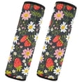 thumbnail image 2 of ALAZA Strawberry Daisy Floral Car Seat Belt Adjuster Neck Covers Shoulder Cushions Pads S, 2 of 8