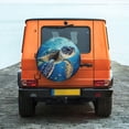 thumbnail image 6 of Naloa Watercolor Turtle PVC Leather Spare Tire Wheel Cover for Car Truck SUV Camper Trailer Universal Fit many size15 inch, 6 of 6