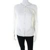 Pre-owned|Escada Womens Button Down Sannisa Cardigan Sweater White Size Medium