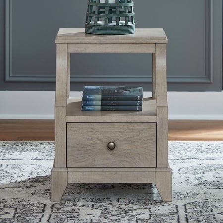 Liberty Furniture New Haven Chairside Table – White W18 x D22 x H24