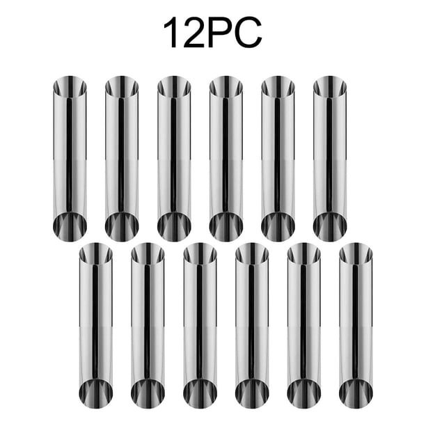 Rollo de crema antiadherente Cannoli de 12 piezas para el molde Pastelería Roll Tube Navidad