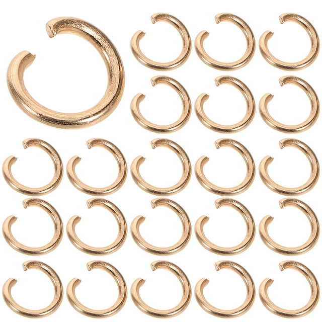 Miangastore Anneau de Saut Ouvert Fer Doré pour Projets DIY 30 Pcs 0.3X0.3X0.2In