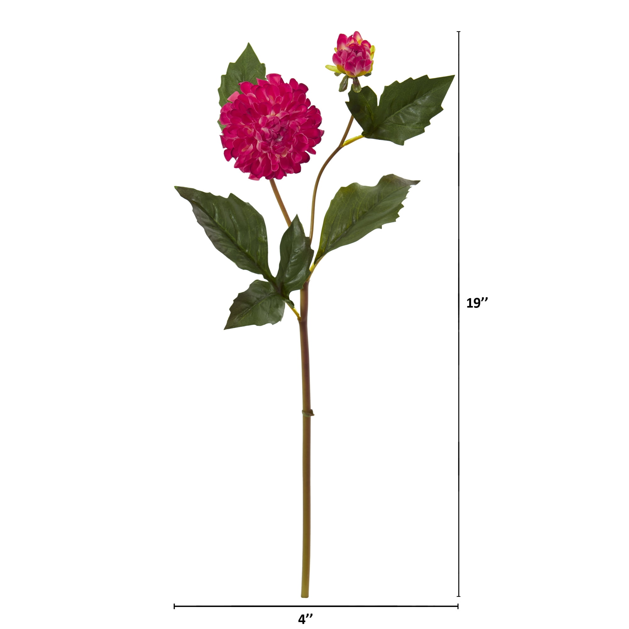 Nearly Natural 19in. Dahlia Artificial Flower (Set of 6)