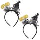 thumbnail image 1 of KAKOWELY 2 diademas de graduación con diseño de birrete de soltero, diadema de ceremonia para mujer, accesorios de fiesta., 1 of 4