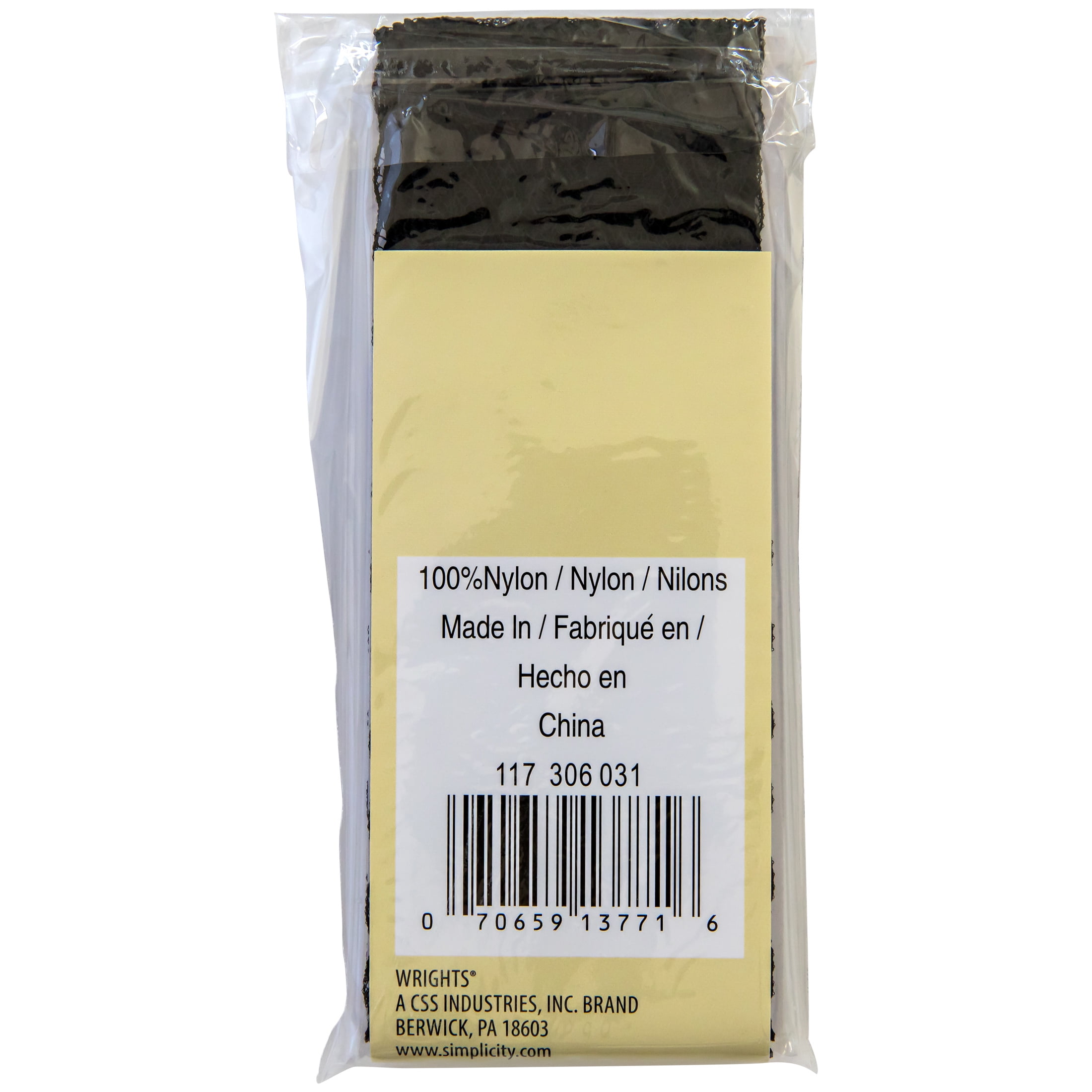 (6 pack) Wrights 1 3/4" Black Lace Hem Facing, 2.5 yd
