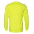 thumbnail image 6 of Gildan High Visibility Safety T-shirt for Man | DryBlend Long Sleeve Tee, Hi-Vis Shirt, 50/50 Cotton/Polyester Safety Green Reflective Clothes shirt Pack-9, Size M, 6 of 6