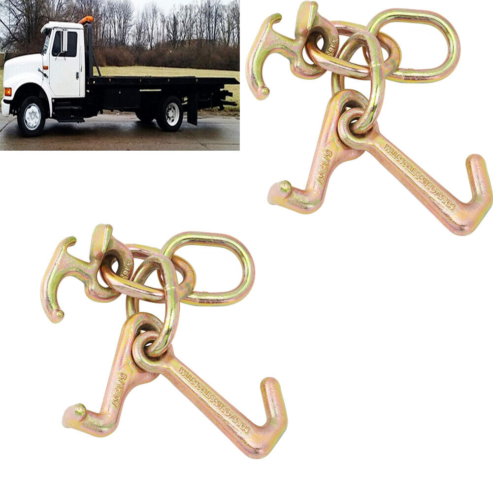 2 Pcs RTJ Cluster Hook, Heavy Duty Wrecker Hauler Tow Towing Truck