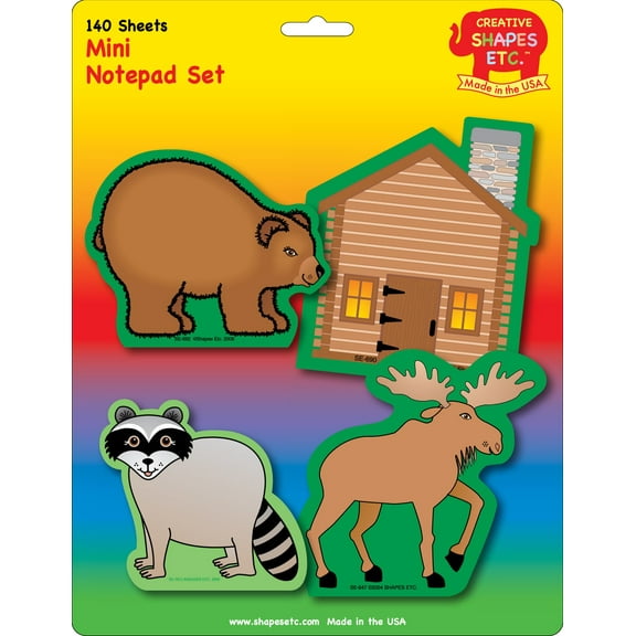 SHAPES ETC. Mini Notepad Set - Great Outdoors