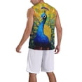 thumbnail image 2 of Honeii Peacocks print basktball shirt for men and women, Unisex basketball jersey for Theme party-4X-Large, 2 of 6