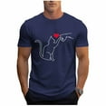 thumbnail image 2 of Tops para hombre, blusas y camisas de cuello redondo y manga corta para hombre, blusas casuales de cuello redondo con estampado de moda para hombre, blusas de cuello redondo y manga corta, camisas par, 2 of 6