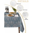 thumbnail image 2 of Boho Blue Flower Table Cloth, Waterproof Tablecloth for Rectangle Tables, Abstract Bohemia Pesley Floral Reusable Washable Fabric Table Cover for Restaurant Kitchen Dining Tables 60"x120", 2 of 9