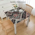 thumbnail image 2 of BANET Polyester Tablecloth,Primitive Culture Art Zigzag Pattern Printed Washable Indoor Outdoor Table Cloth,for Buffet Banquet Parties Event Holiday Dinner, 2 of 7