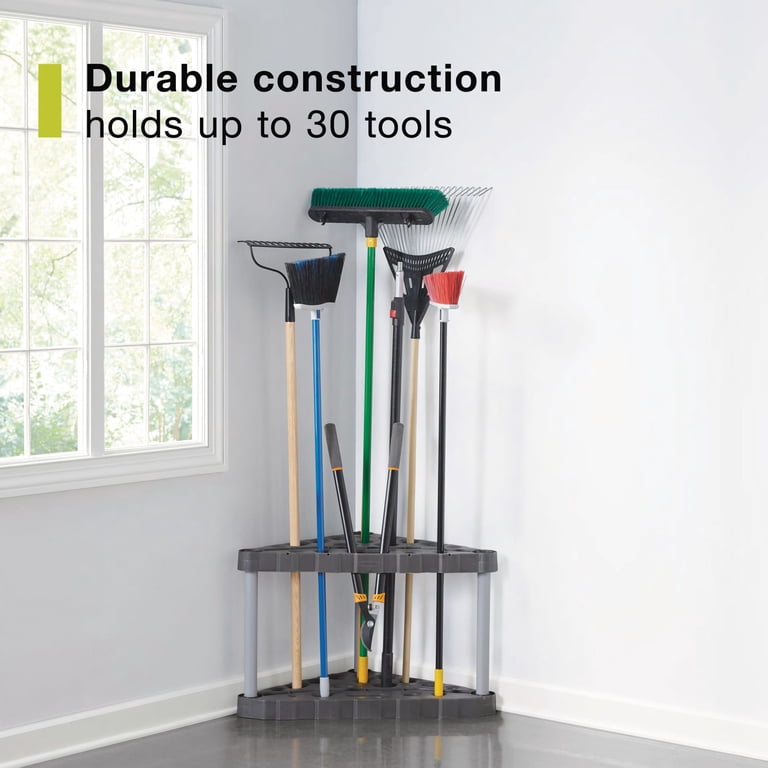 Rubbermaid Corner Tool Tower, 30-Tool Garage Storage photo 3