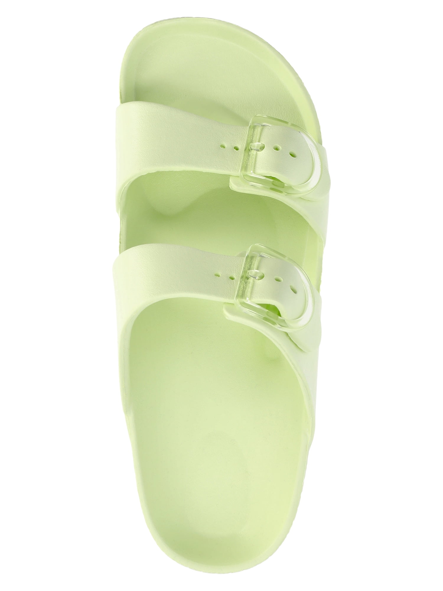 Time and Tru Women's Double Buckle EVA Slide Sandals