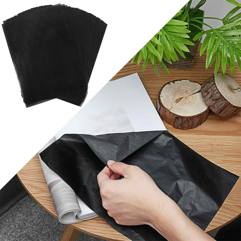100Pcs Carbon Transfer Paper for Tracing Graphite Drawing Canvas Art Wood  BLACK/BLUE Sketch A4 8.27 X 11.81 Inch Copy Paper - AliExpress