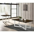 thumbnail image 3 of Furniture of America Baletto Contemporary Wood Coffee Table in Oak and White, 3 of 4