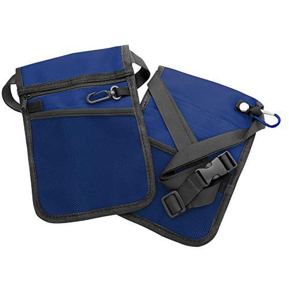 AsaTechmed Medical Pouch Hip Bag Antimicrobial, Nurse, Homecare, Medical Organizer Belt (Pouch Only) Many Colors! (Blue)