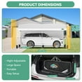 thumbnail image 4 of Hoteel Carport Canopy 10x20 Pop Up Shelter with Instant 1-Button Push Center Lock, UV Resistant All-Weather Cover with 2 Sidewalls, Heavy Duty Waterproof Canopy Tent for Cars, Trucks, Boats, White, 4 of 7