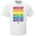 thumbnail image 2 of Men's Checkered Flag Sports  White NASCAR Repeat T-Shirt, 2 of 3