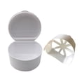 thumbnail image 1 of Denture Bath Box Case Dental False Teeth Storage Box with Hanging Net Container Household Cleaning Supplies Cleaning Tools,Scrub Brush,Cleaning Cloth,Sponge,Dusting Brush,Mop Accessories,Kitchen Clea, 1 of 6
